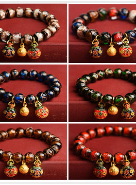 北京香灰琉璃手串古法吞金兽男女