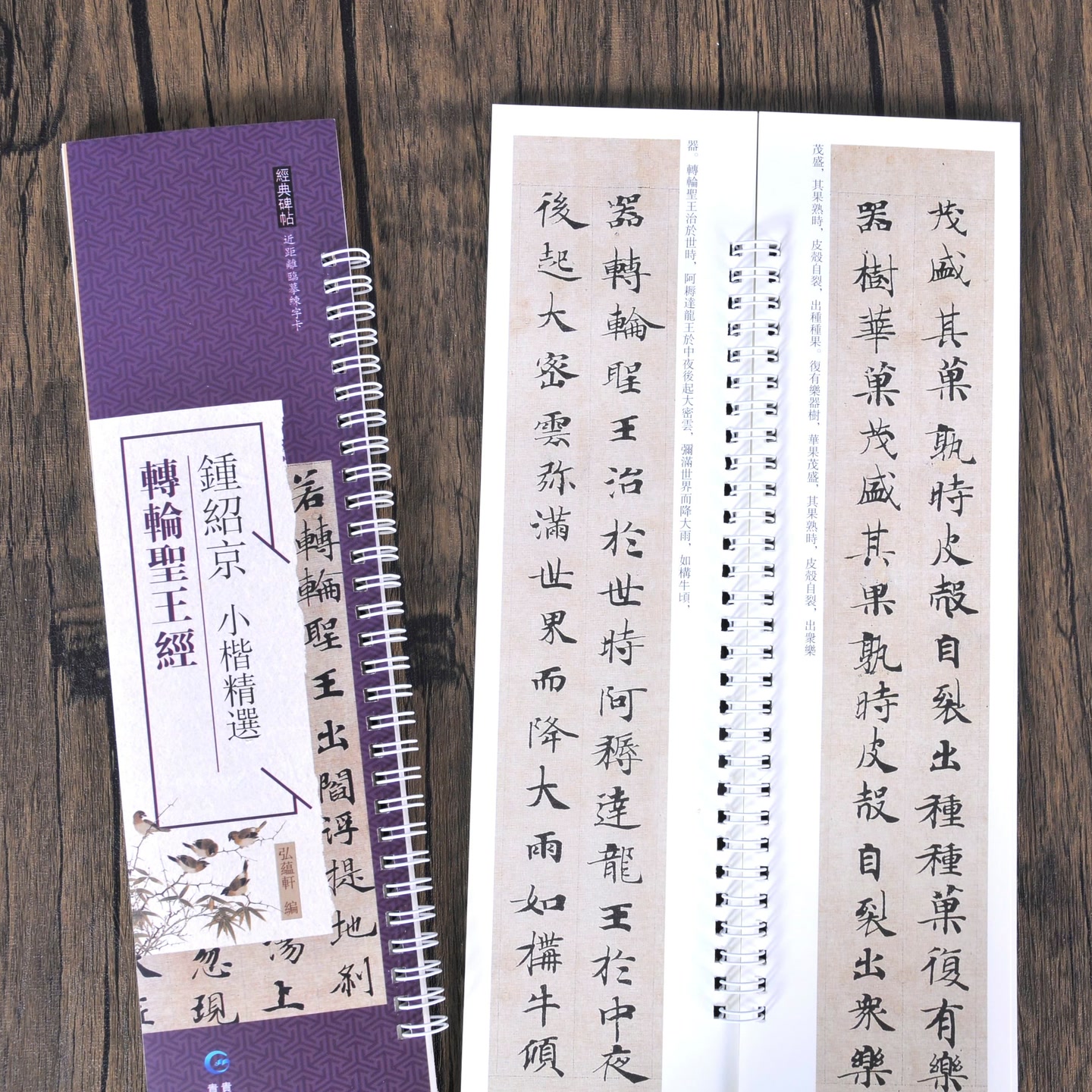 钟绍京转轮圣王经 经典碑帖近距离书法临摹字卡 毛笔书法字帖临摹