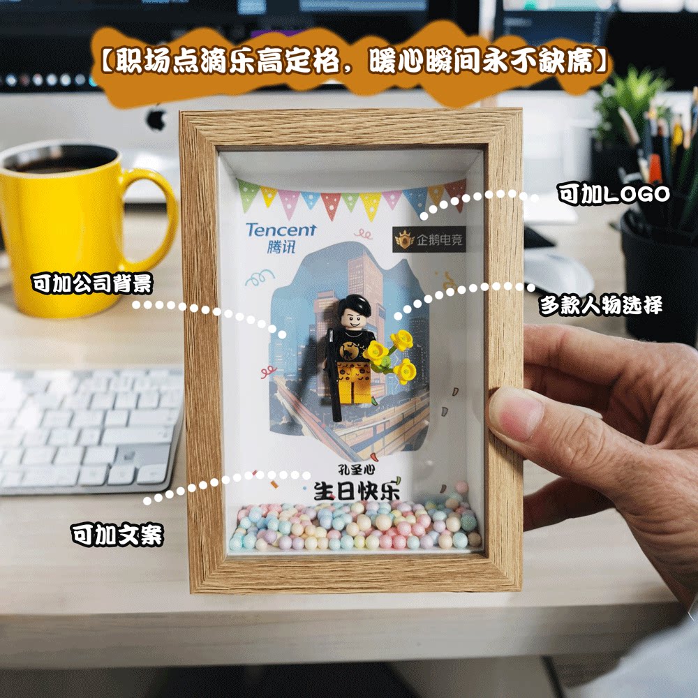 公司员工入职周年离职毕业生日卡创意礼盒/礼品套组