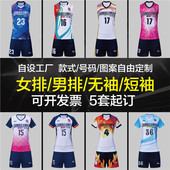 排球服套装 全身定制免费印字号速干透气排球衣比赛训练队服 男女款