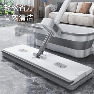 拖把免手洗家用刮刮乐省力吸水拖把桶懒人拖地神器一拖净平板拖把