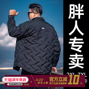 男装 羽绒服男士 2025冬季 新款 宽松翻领加厚保暖外套 美式 GxxH大码