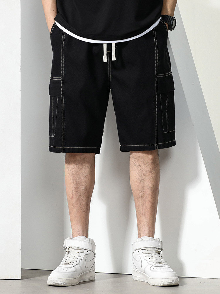 GXXH 대형 남성 미국 반바지 남성 여름 2024 새로운 패션 브랜드 루즈한 다용도 캐주얼 다용도 청바지