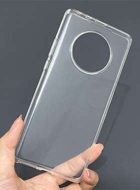 适用华为mate40pro手机壳mate50pro原装原厂原配官方同款大孔简约防摔半包全透明MATE30pro软Mate20pro保护套