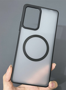 适用护甲磨砂红米note12Turbo手机壳冰晶透明红米k60/k60pro保护套防摔气囊肤感不沾指纹硬11简约magsafe磁吸