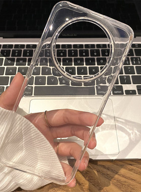 适用荣耀magic5Pro原配手机壳透明华为Magic3pro保护套大孔原厂同款magic4简约半包TPU外壳硅胶软