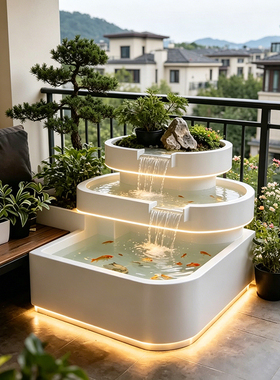 304不锈钢定制景观流水鱼池