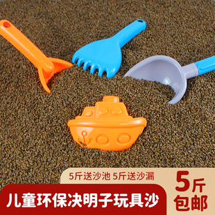 儿童决明子玩具沙池套装家用枕芯宝宝沙滩玩沙子大颗粒仿瓷沙室内