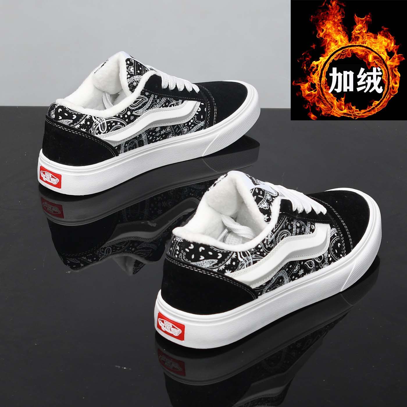 德训鞋男士休闲鞋2025新款秋冬情侣加绒保暖棉鞋潮流百搭防臭板鞋,流行男鞋,休闲板鞋,淘宝优惠券,粉丝福利购,淘宝优惠卷