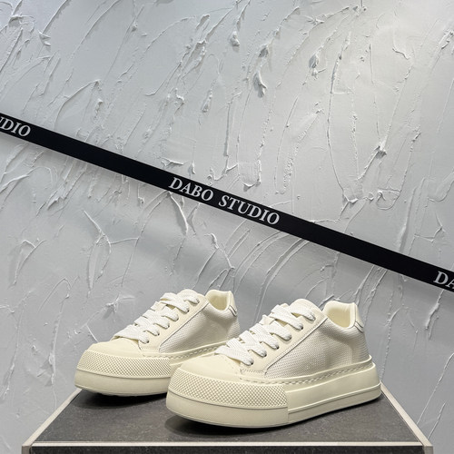 网面透气休闲板鞋厚底增高低帮鞋