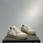 2024新款 男鞋 系带德训鞋 百搭厚底增高鞋 真皮阿甘鞋 潮休闲板鞋 爆款