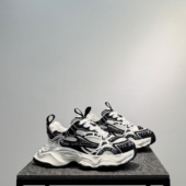 网面透气老爹鞋 潮低帮系带运动休闲鞋 2025新款 复古做旧厚底增高鞋