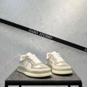 2026春季 低帮男士 新款 真皮板鞋 系带德训鞋 百搭潮厚底增高鞋 休闲鞋