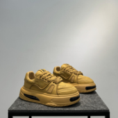 子男2024新款 休闲鞋 低帮系带老爹鞋 小麦色复古鞋 百搭潮厚底增高鞋