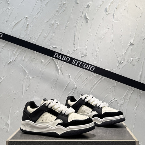 真皮软底运动休闲鞋低帮拼色板鞋