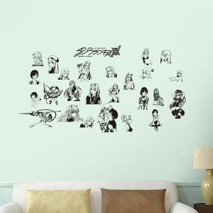 国家队痛墙贴纸画02广DARLING in the FRANXX谷子周边贴画宿舍