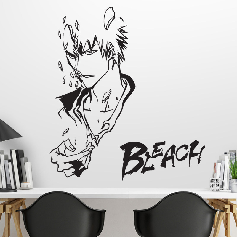 黑崎一护墙贴死神动漫贴纸痛贴二次元宿舍装饰贴