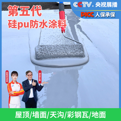 防水补漏材料屋顶防漏胶房屋楼面裂缝漏水平房楼顶聚氨酯防水涂料