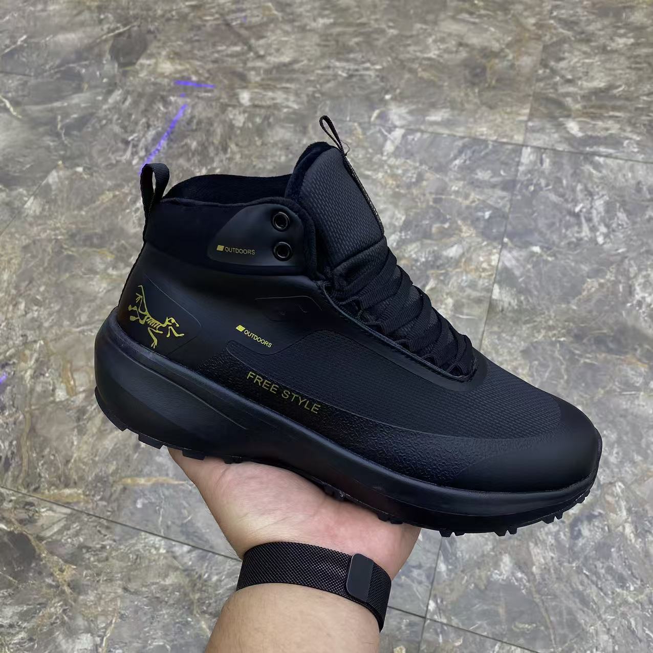 【高帮棉鞋】韩版帅气保暖耐磨舒适休闲鞋男士潮流黑色耐脏时尚鞋