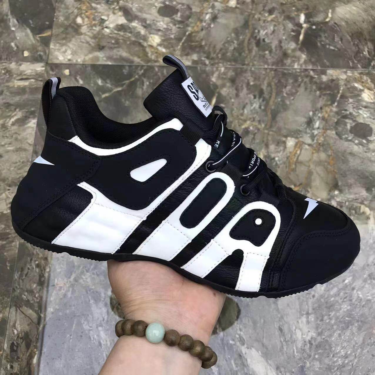男鞋秋冬新款全皮面皮包根运动老单鞋