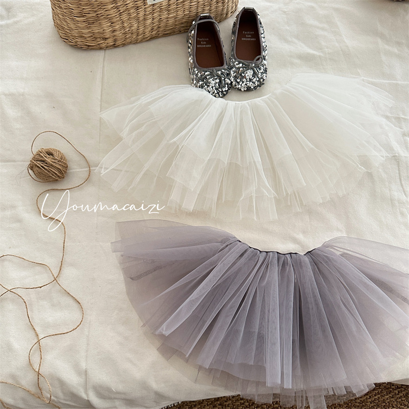 春夏秋韩版新品儿童叠穿层层蛋糕裙女童宝宝公主纱裙蓬蓬