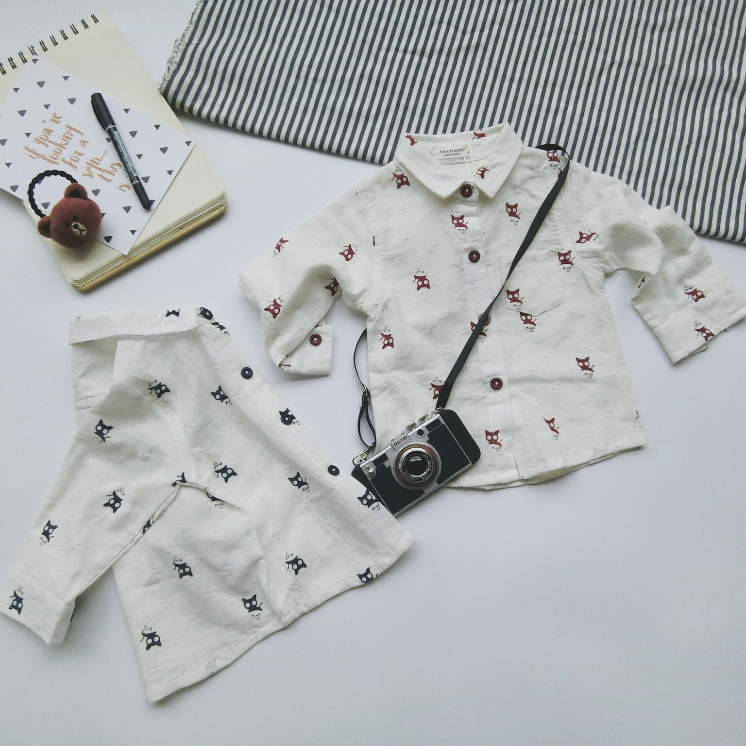 Chemise enfant à manche longue en lin - Ref 2083211 Image 1