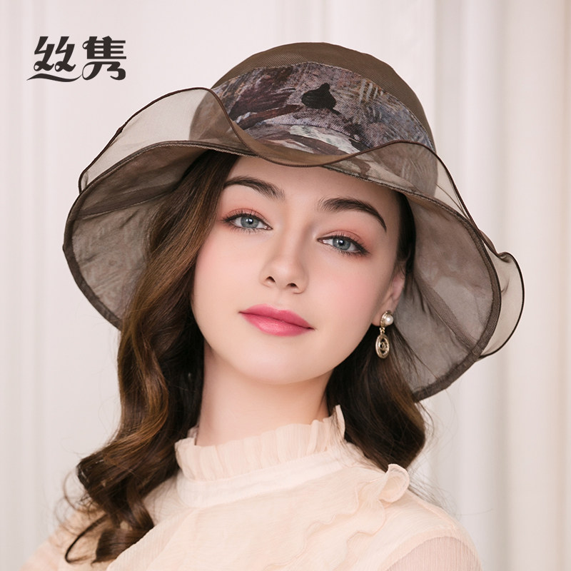 遮阳帽出游沙滩可折叠加长帽檐