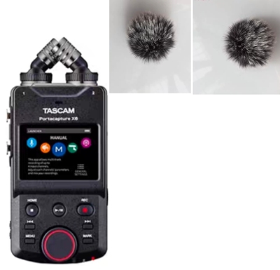 适用达斯冠TASCAM  X6录音机降噪毛罩保护套便录音笔防风毛毛咪罩