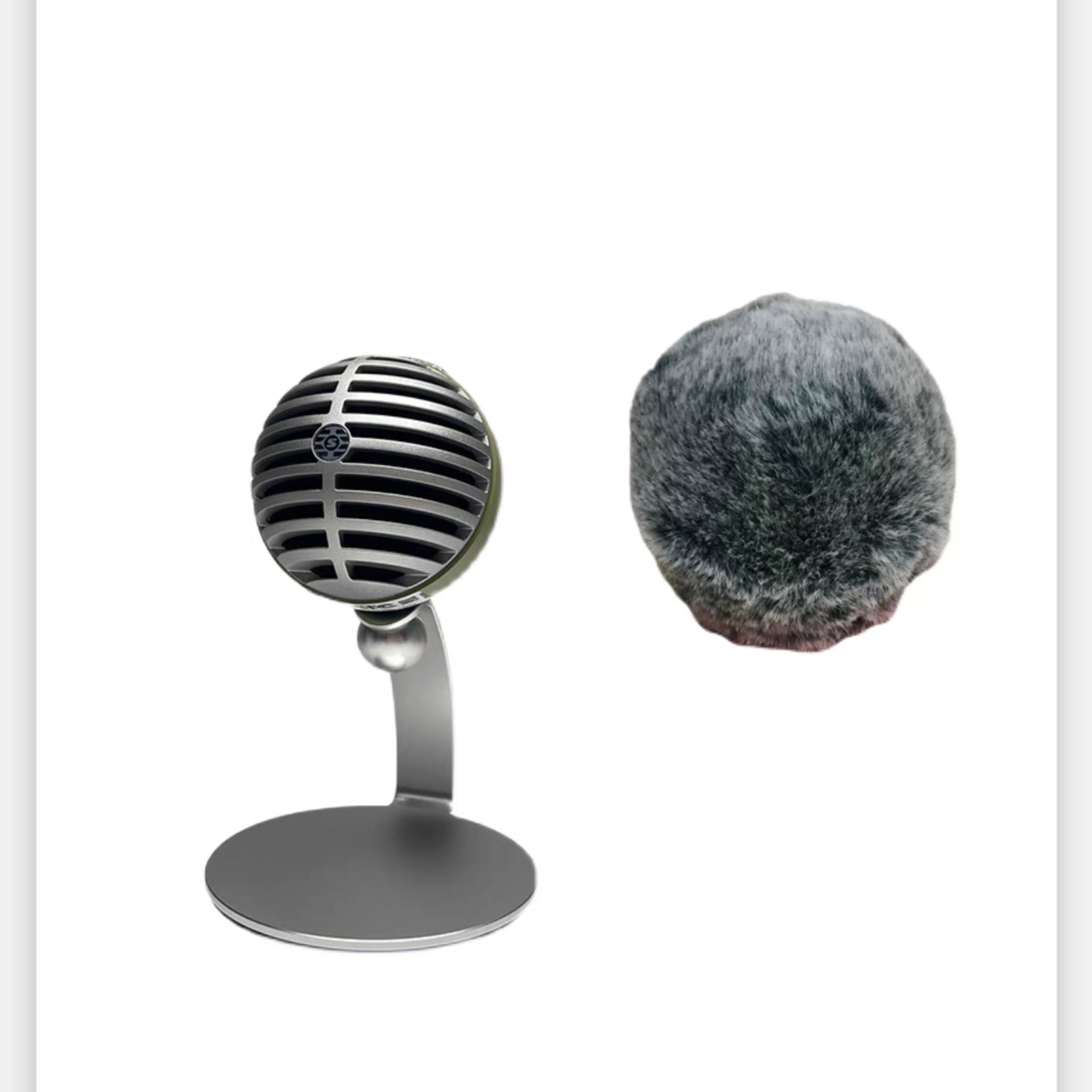 适用Shure舒尔 MV5 录音电容麦克风防风毛毛套手机电脑唱歌话筒套