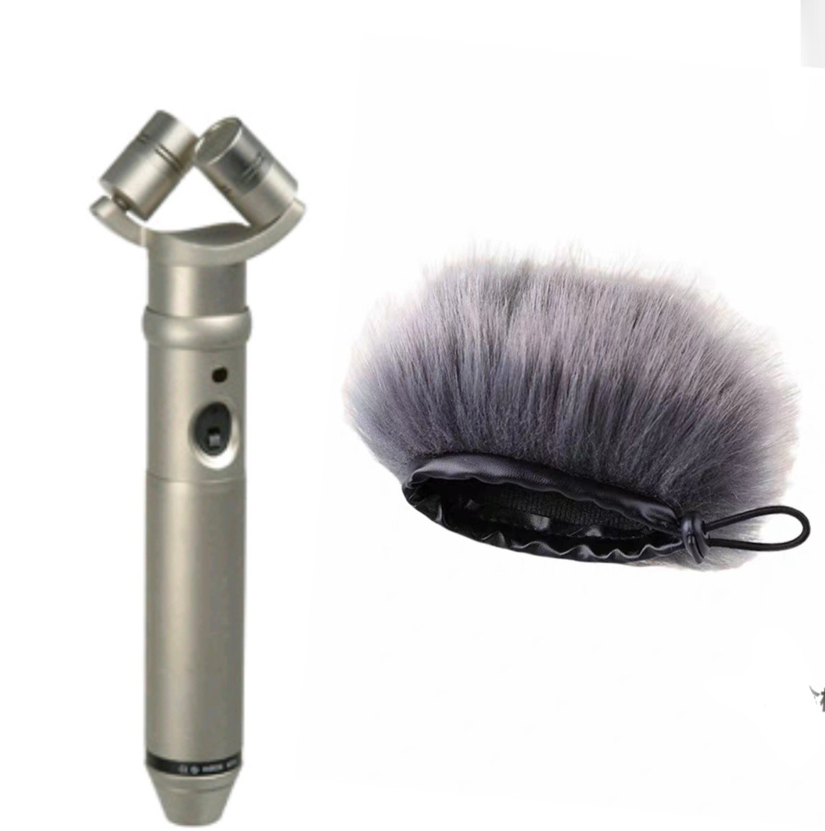 适用罗德NT4 立体声录音电容话筒小振膜乐器人声麦克风降噪毛毛罩