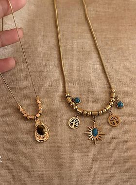 轻奢夏季中古爆款高级感百搭颈链