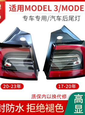 适用于特斯拉后尾灯总成Model3 Y全新后尾灯特斯拉灯壳罩毛豆后灯