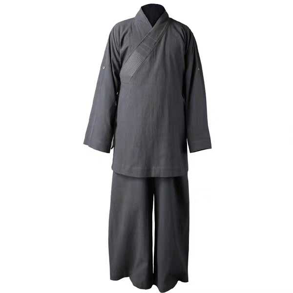 僧服罗汉褂套装四季亚麻厚款出家师父衣服和短衫僧袍小褂散腿