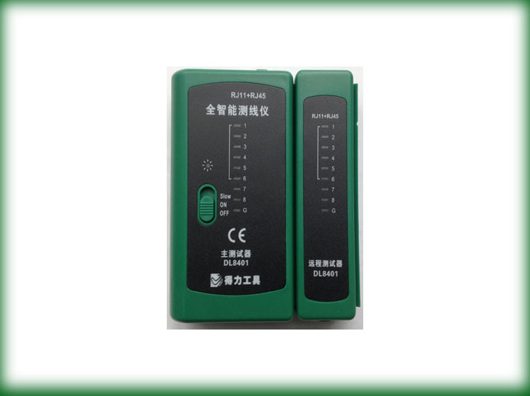 得力工具全智能测线仪网络测试仪电话线网线检测仪RJ11/RJ12/RJ45