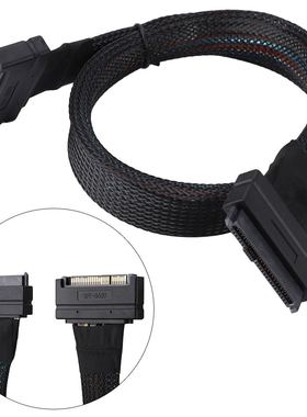 MINI SAS SFF-8639公转母延长线支持U.2 NVME SSD固态硬盘0.5m
