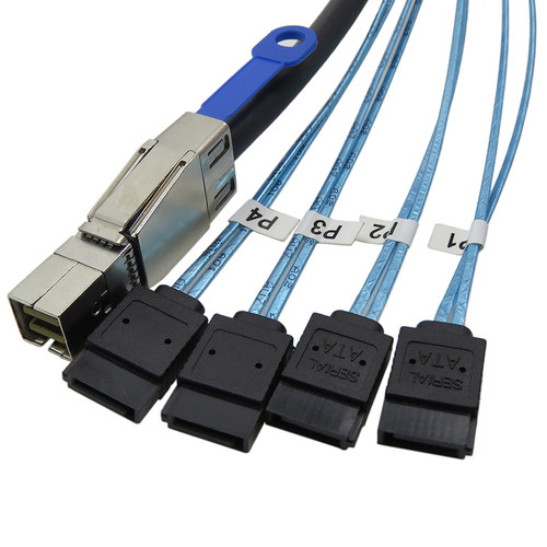 SFF8644接4个SATA主板高速数据线