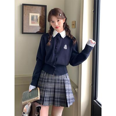 东京岁时记jk秋冬藏青色