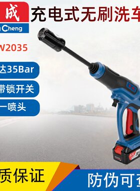 东成20V充电式洗车枪手持锂电清洗机无线高压便携清洁机DCQW2035