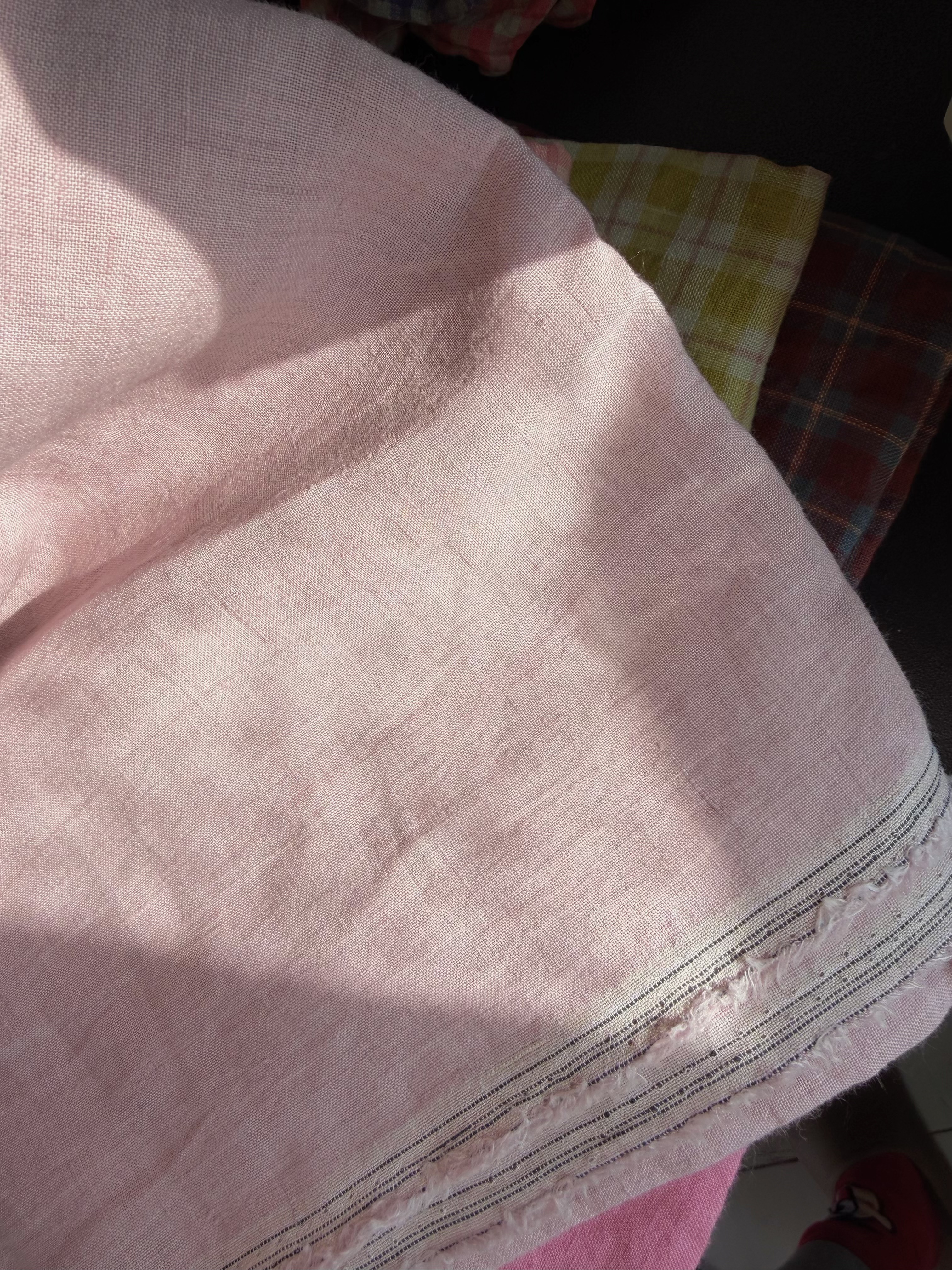 灰粉士林染色50亚麻50汉麻17支连衣裙服装面料半米价格宽度1.4米,纺织面料/辅料/配套,面料/布类,淘宝优惠券,粉丝福利购,淘宝优惠卷