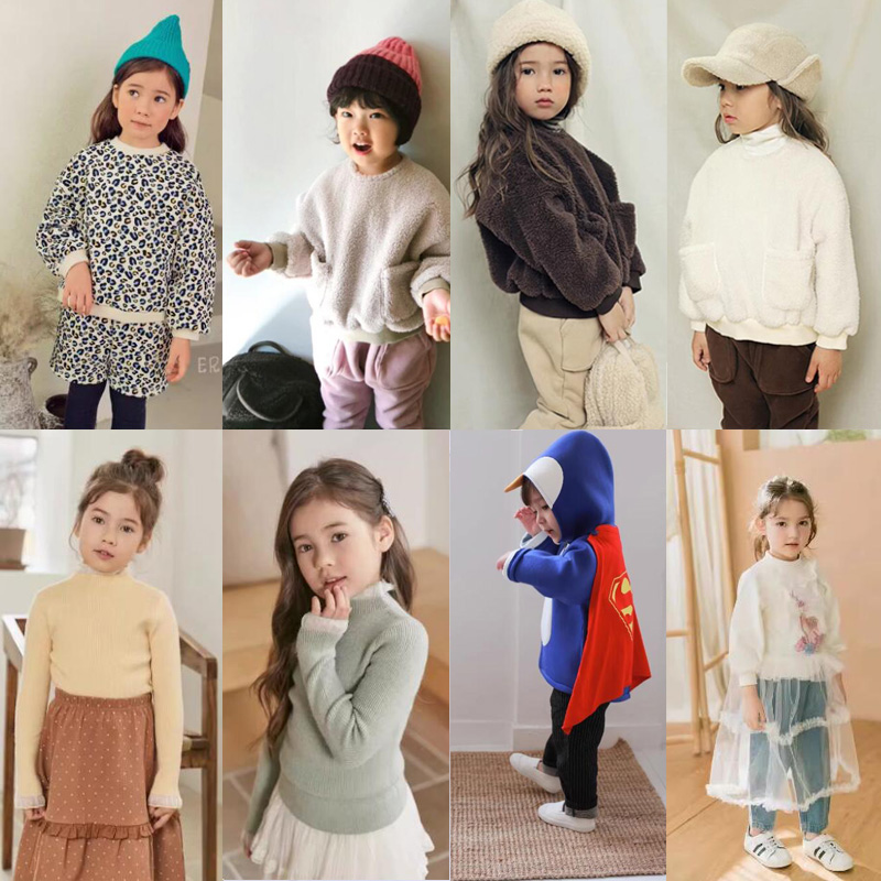 3折 现货秋冬款 儿童男童女童毛绒卫衣圆领套头企鹅外套80/90cm