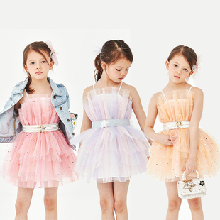 6折 现货 美国Petite Hailey秋款女童吊带礼服蓬蓬公主tutu连衣裙