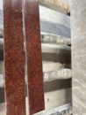 天然花岗岩大理石印度红门槛石楼梯地面 线条广州市上门量尺 台面