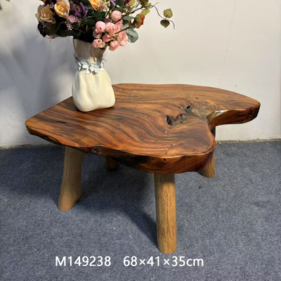 侘寂风实木茶几原木茶桌