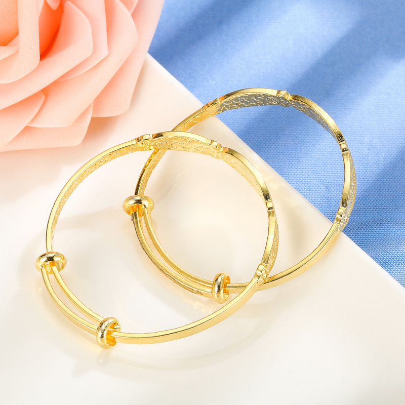 宝宝银饰亲子福字手镯套装