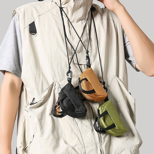 工装风迷你挂包户外拓展包挂包附件包百搭耳机包卡包小巧挂脖包