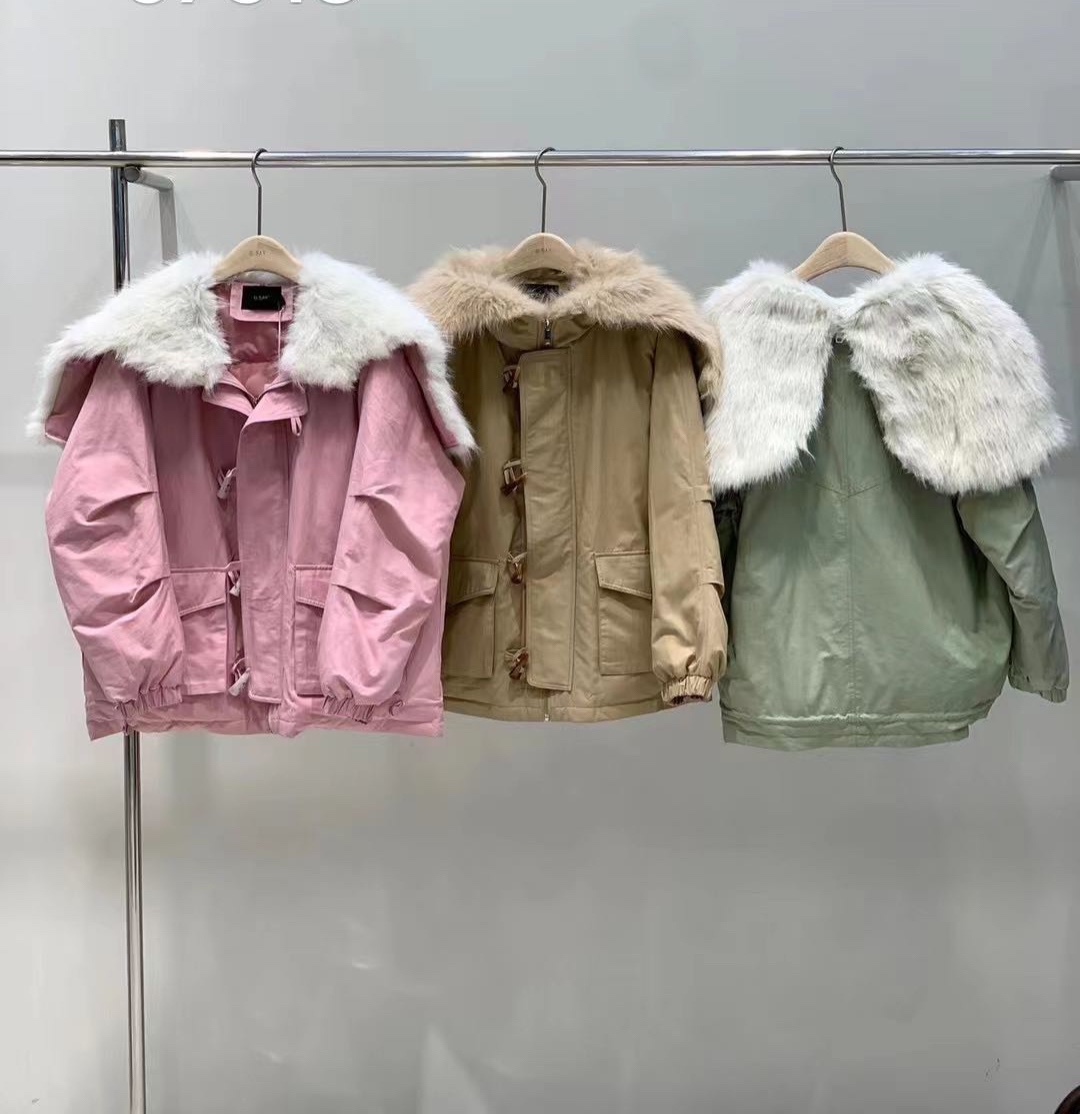 福利特价不退换冬装新款韩版羽绒服外套大翻领小个子甜美减龄女
