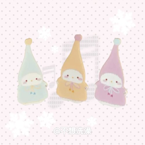 nah赵露思生日会同款魔法帽肥啾发夹可爱卡通胖兔兔发卡少女心