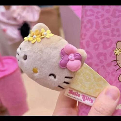 nah联名HelloKitty立体造型黑皮kt发夹夏威夷凯蒂猫甜酷发饰头饰