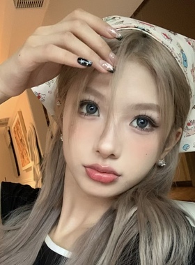 nah原创日韩可爱双面防晒头巾出游三角巾发带发饰甜酷千禧Y2K