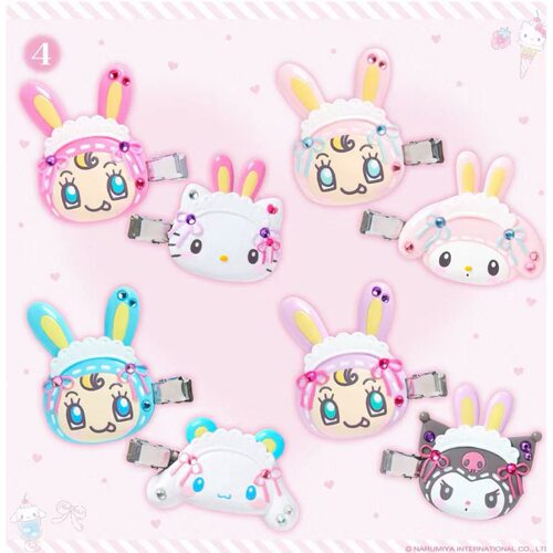 nah三丽鸥钢琴兔kt猫美乐蒂发夹日系卡通侧边刘海夹古早少女心y2k